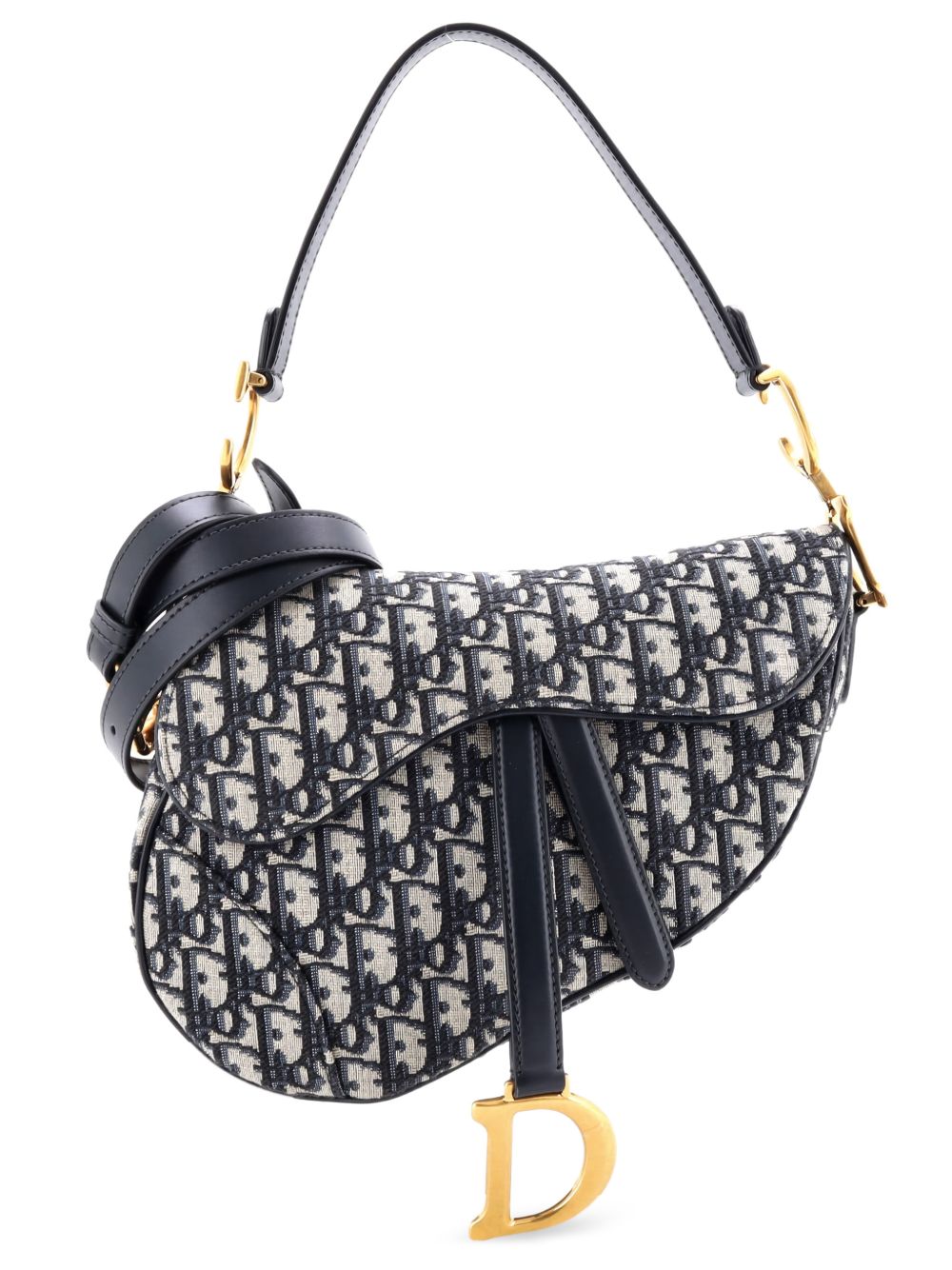 Saddle Handbag with Strap Oblique Canvas Medium shoulder bag