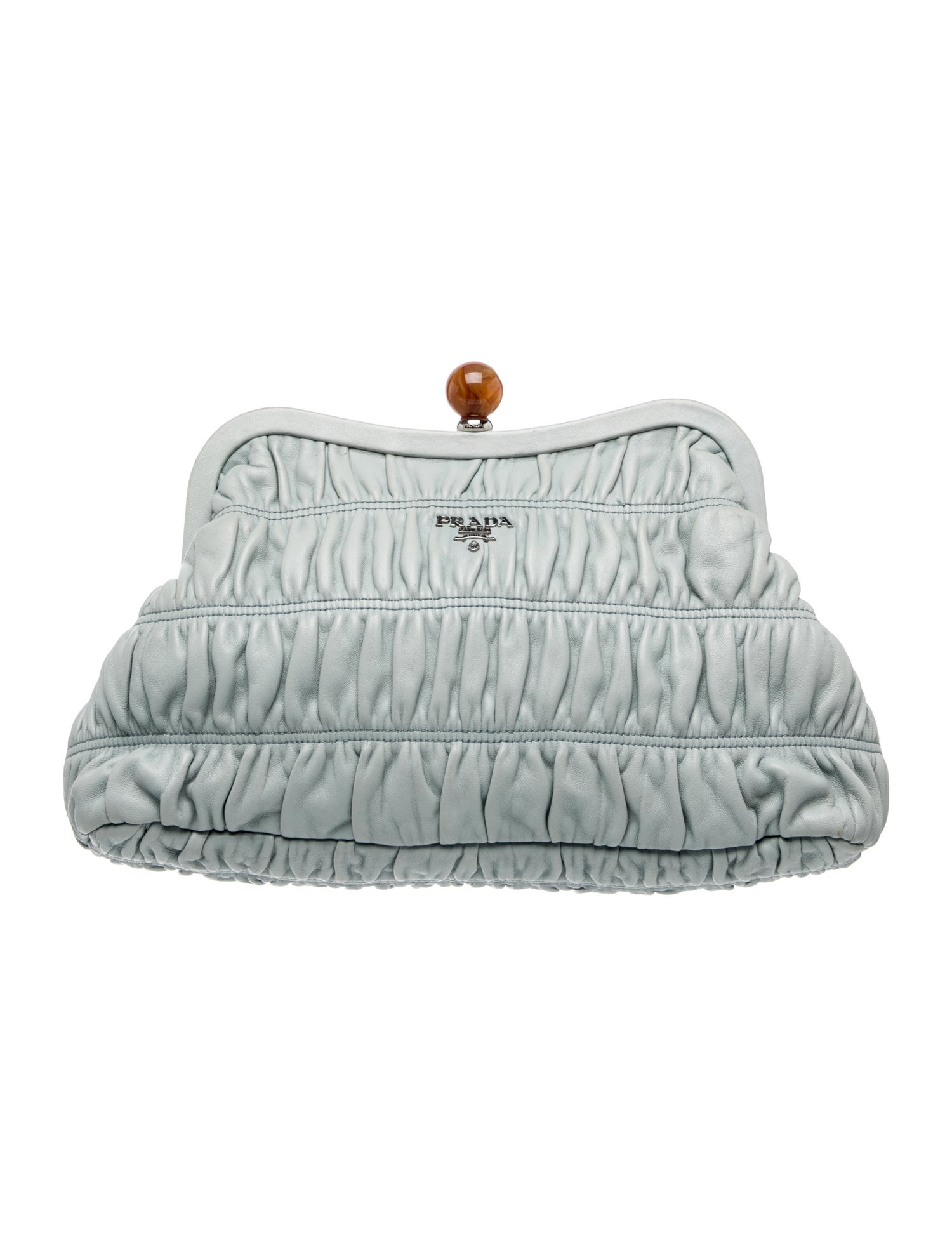 Signature Nappa Gaufre Frame Clutch