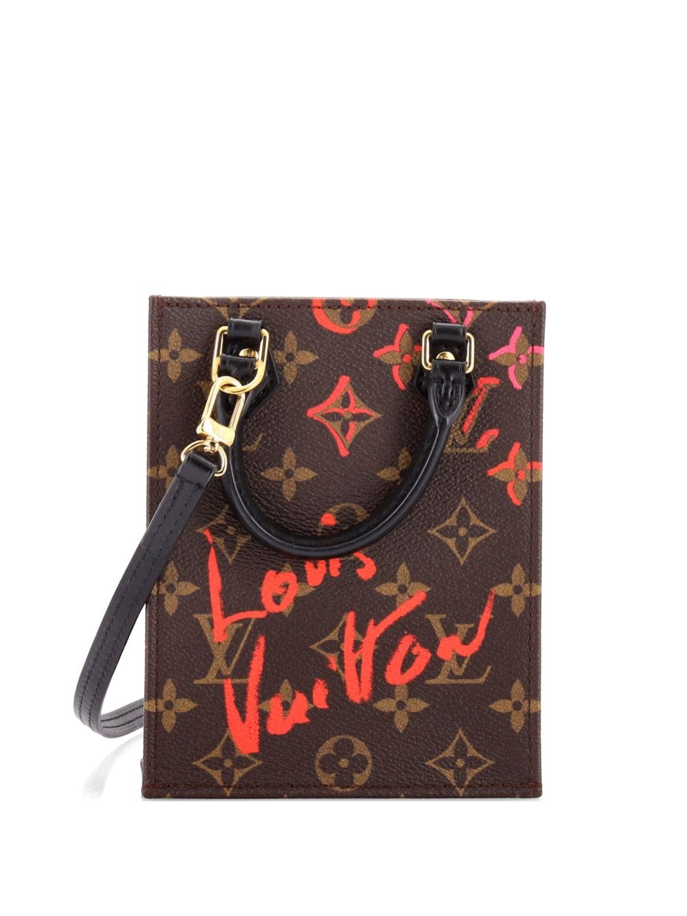 Petit Sac Plat Bag Limited Edition Fall in Love Monogram Canvas tote bag