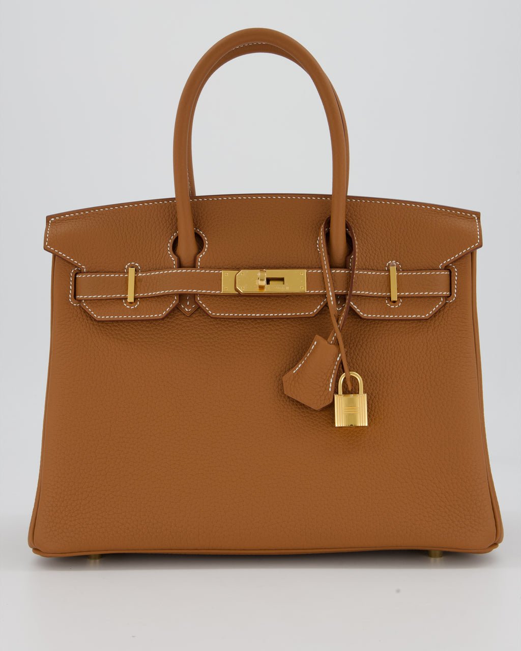 Hermès Birkin 30 Retourne Bag in Gold Togo Leather with Gold Hardware
