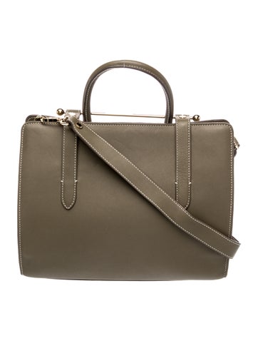 Leather Top Handle Bag