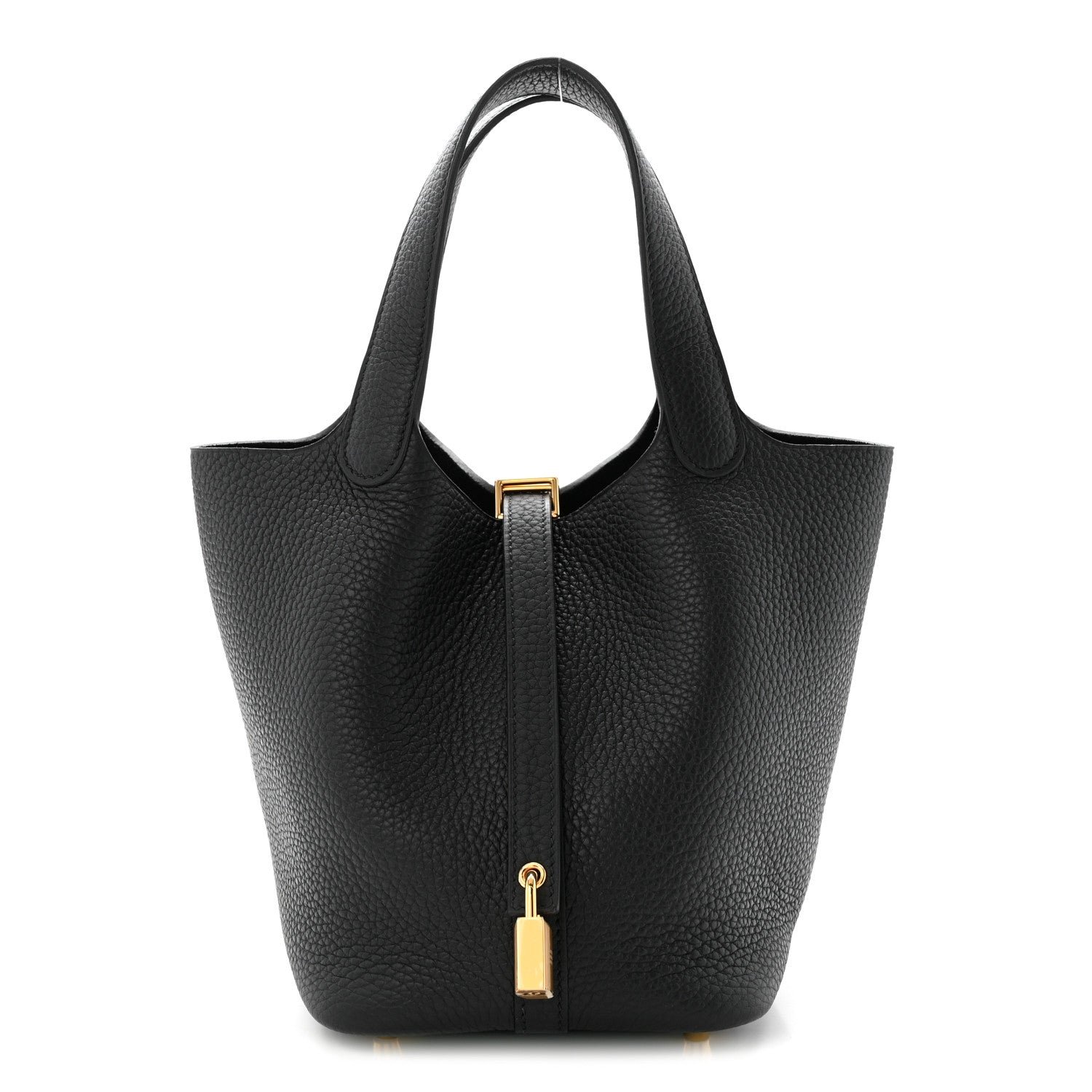 Hermes Taurillon Clemence Picotin Lock 18 PM Black