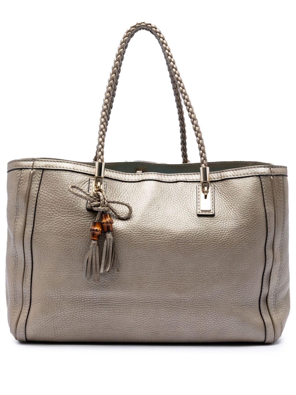 2016-2026 Metallic Grained Leather Bella tote bag