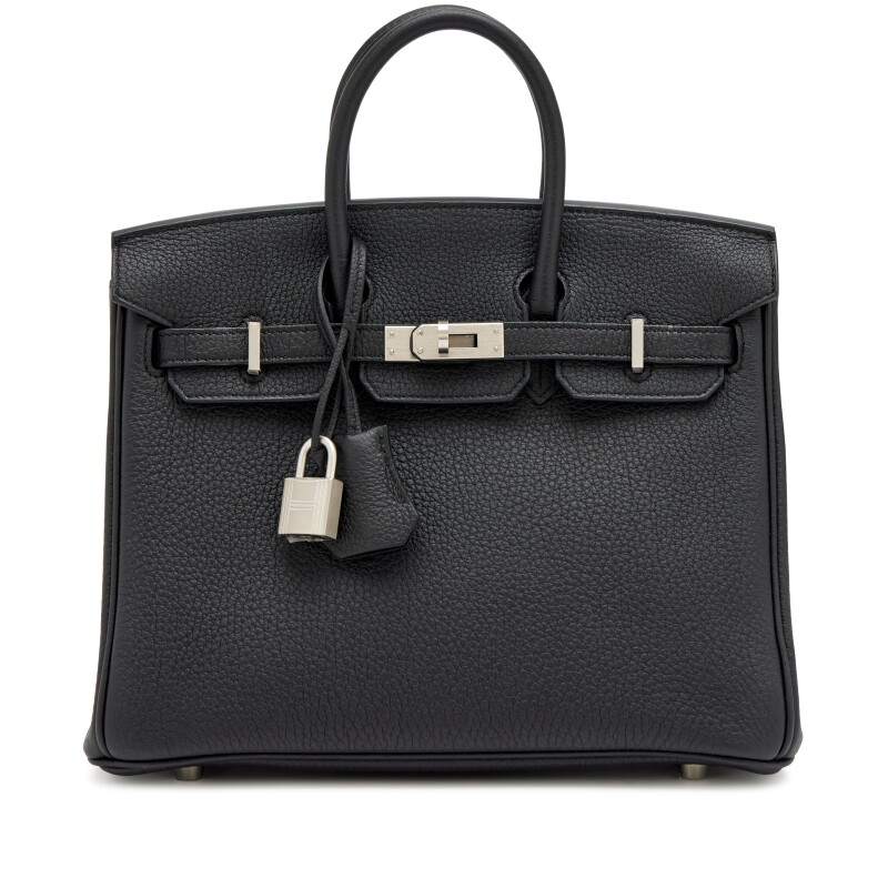 Black Togo Birkin 25 Palladium Hardware, 2025
