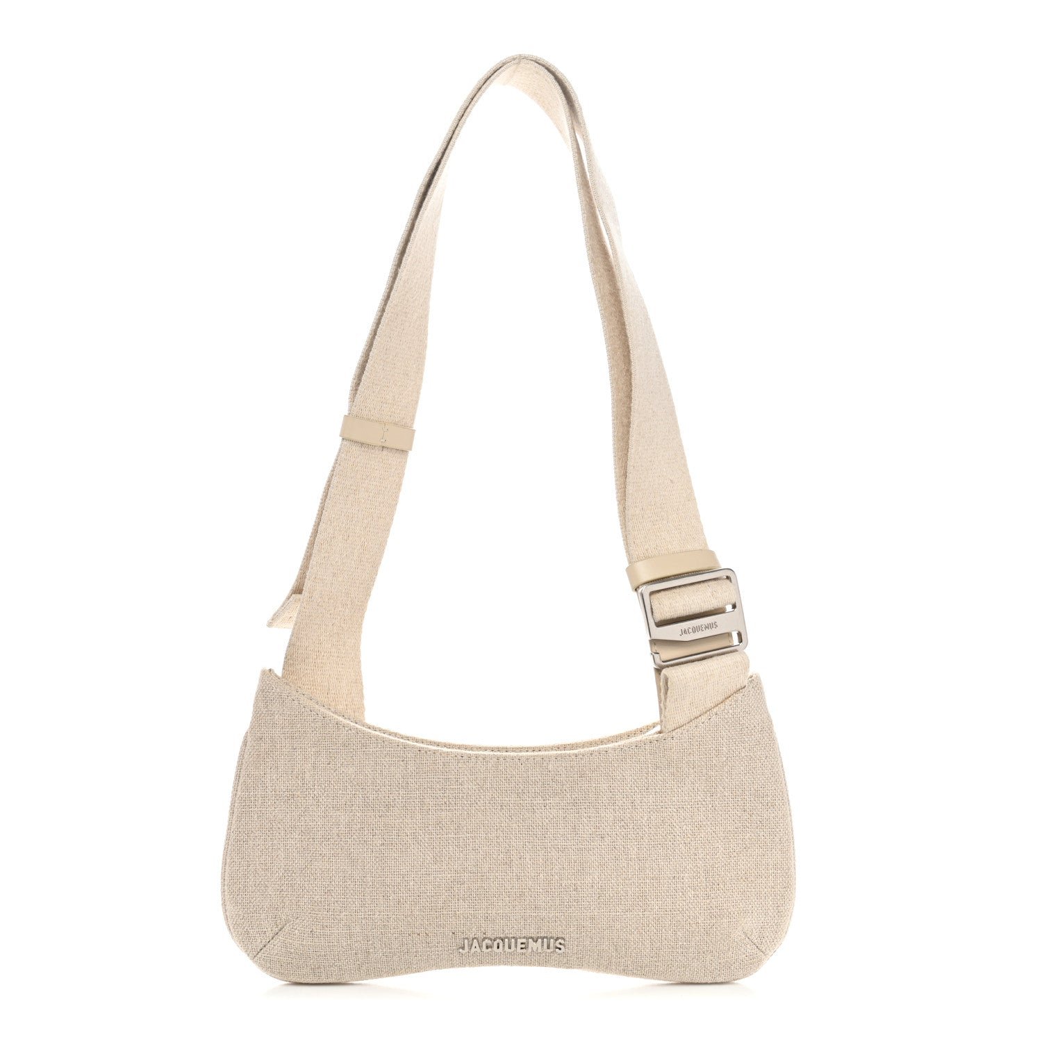 Jacquemus Grosgrain Le Bisou Crossbody Greige