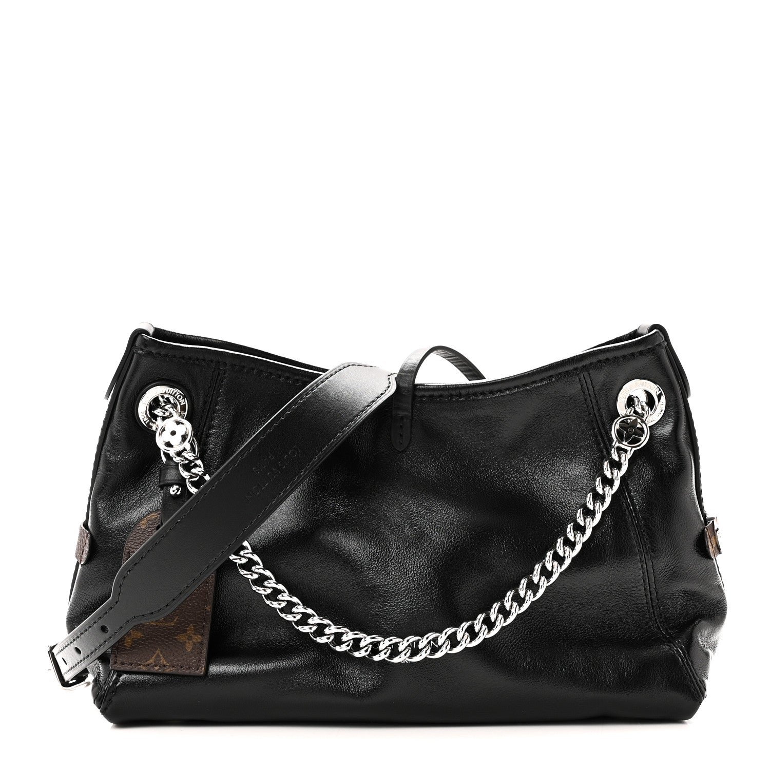 Louis Vuitton Lambskin CarryAll Vibe BB Black