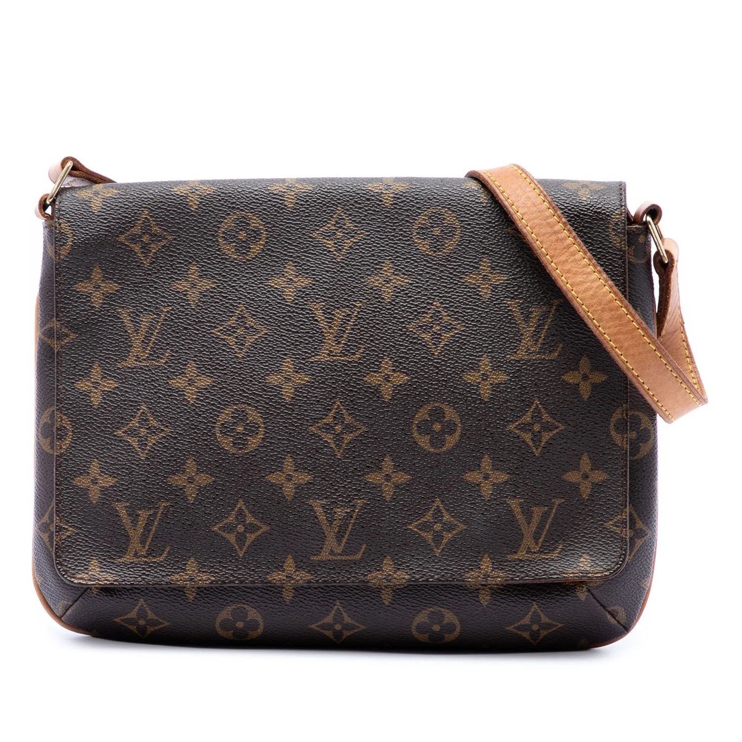 Calf Leather Monogram Musette Tango Short Strap
