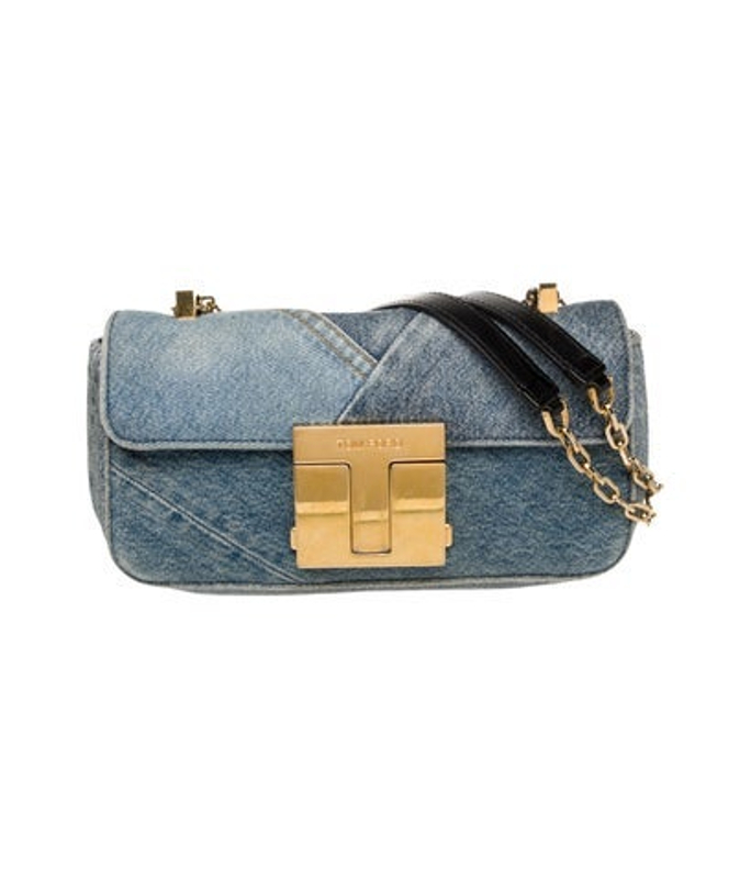 Tom Ford Ford Denim Shoulder Bag