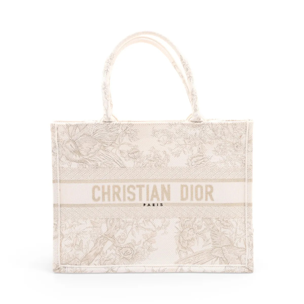 Christian Dior Book Tote Medium canvas Tote bag Beige