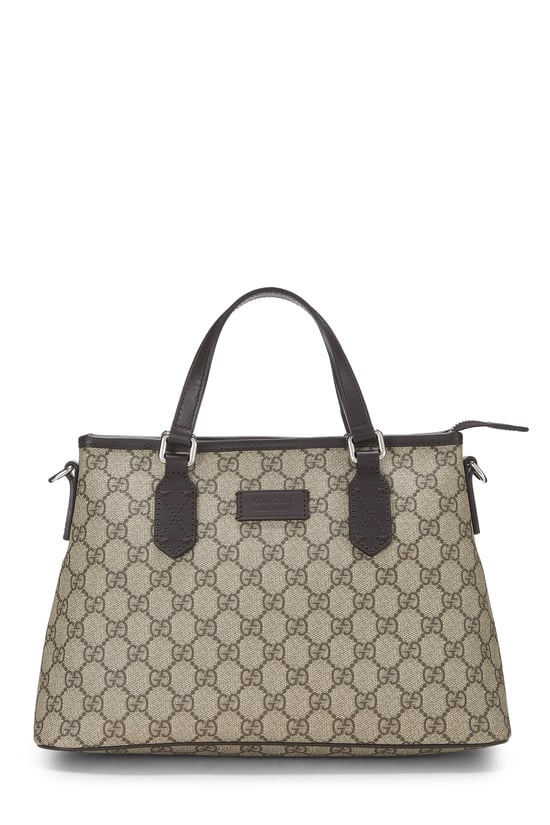 Brown GG Supreme Canvas Zip Tote