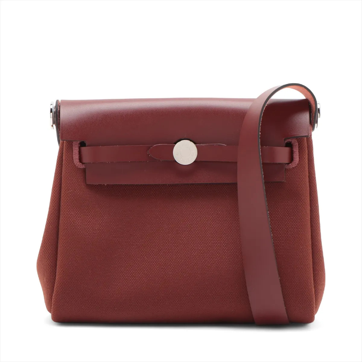 Hermès Yale bag zip Mini Twal Military x Vash Hunter Rouge H Silver Metal Fittin