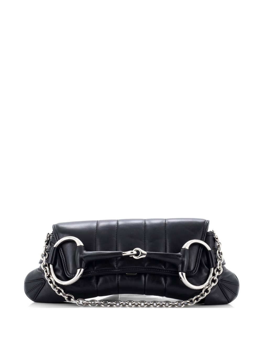 Horsebit Chain Vertical Quilted Leather Large shoulder bag