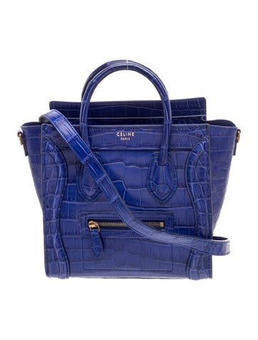 Celine Crocodile Luggage Nano