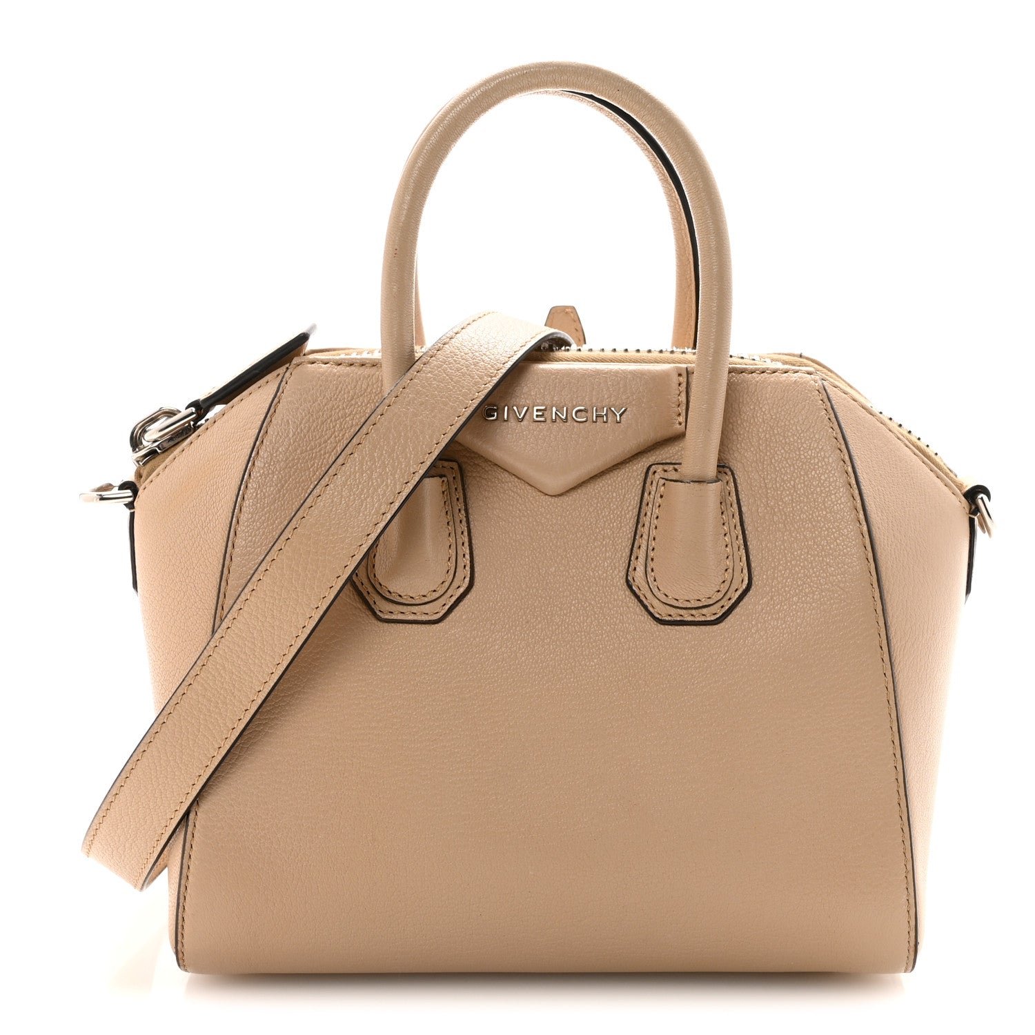 Givenchy Sugar Goatskin Mini Antigona Beige Camel