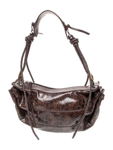 Isabel Marant Embossed Leather Shoulder Bag