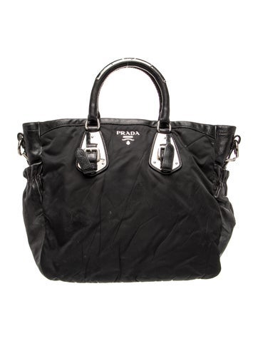 Tessuto Nylon Top Handle Bag