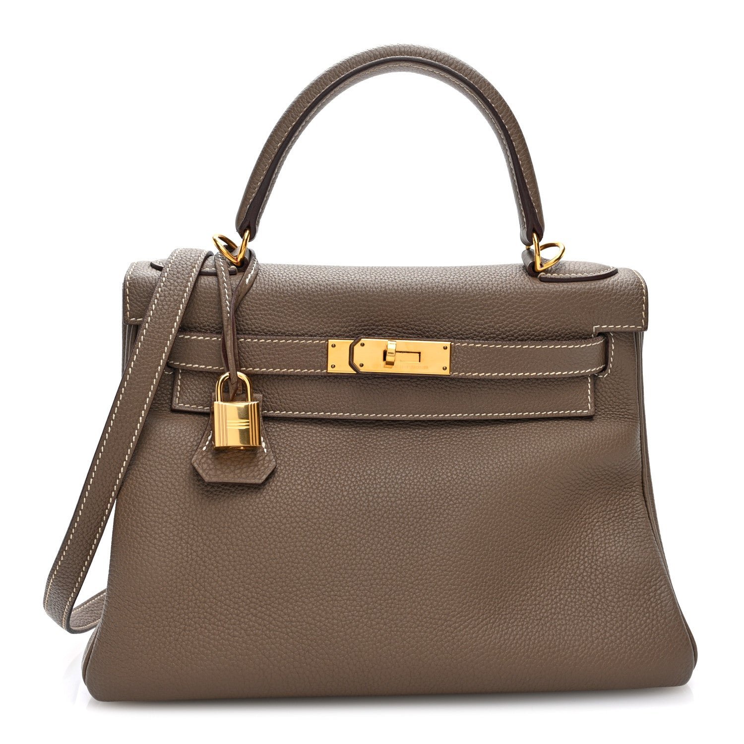 Hermes Togo Kelly Retourne 28 Etoupe