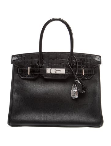 Novillo & Shiny Niloticus Crocodile Birkin Touch 30