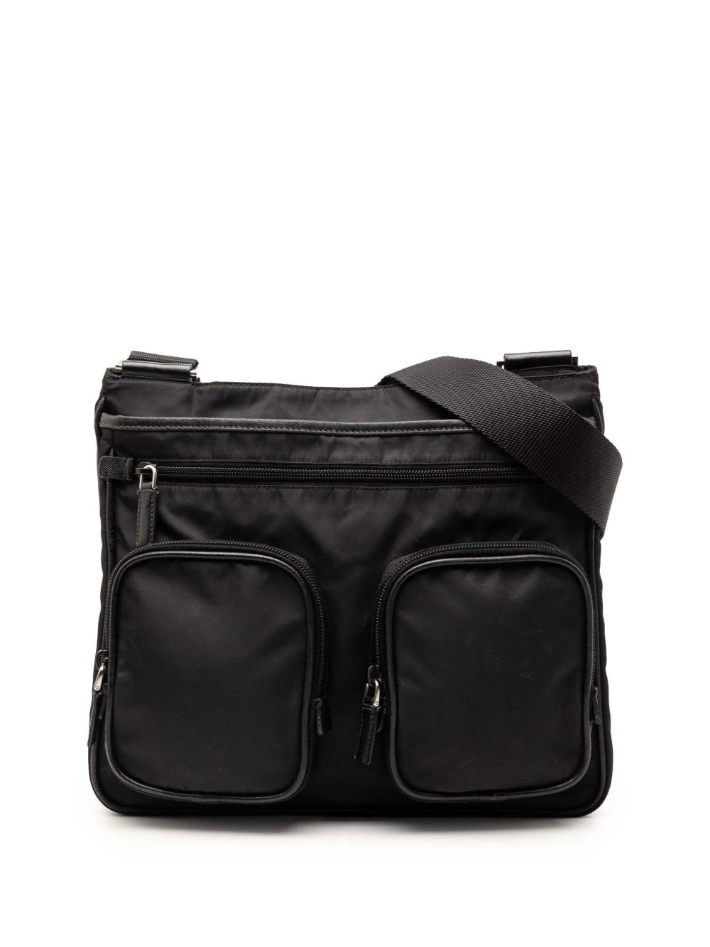 2013-2026 Saffiano Trimmed Tessuto Zip Top crossbody bag