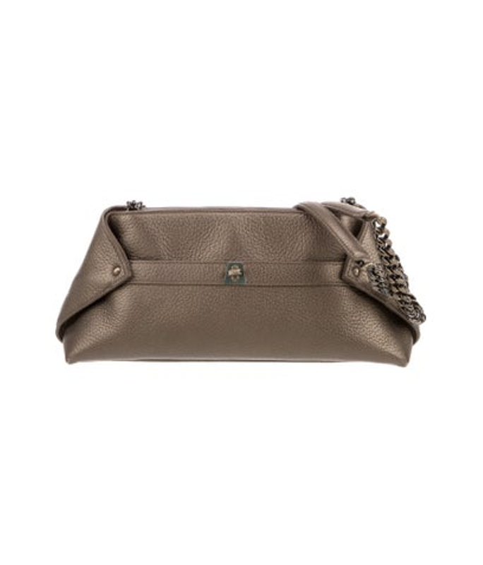 Akris Leather Top Handle Bag