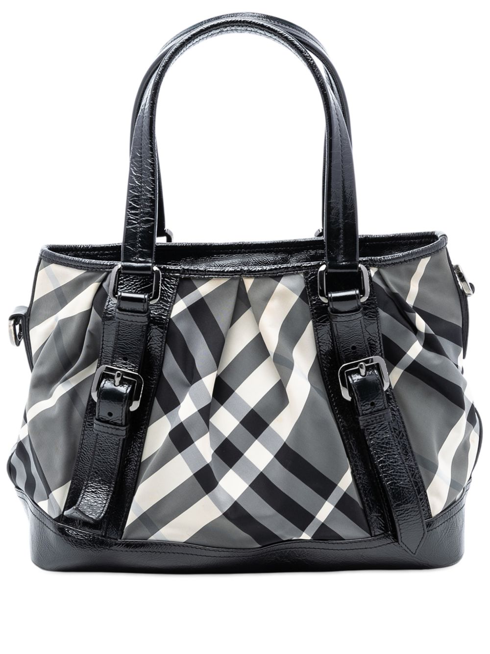 2000-2017 Medium Beat Check Nylon Lowry satchel