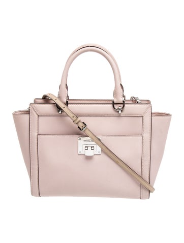 Saffiano Leather Top Handle Bag