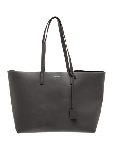 Leather Shopping Tote East West