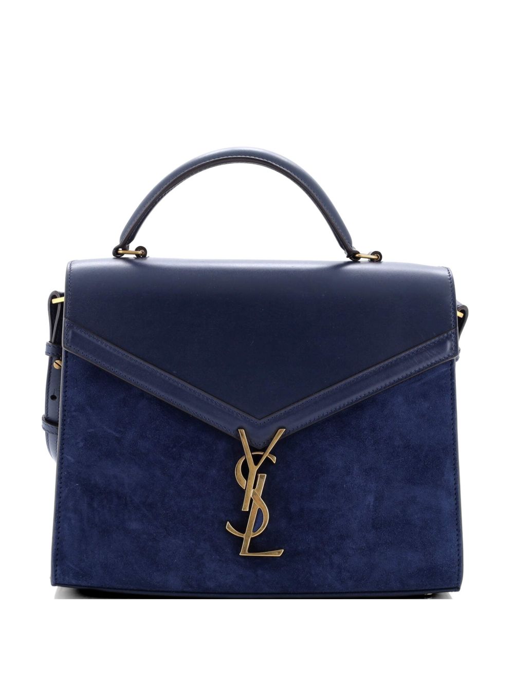 Cassandra Top Handle Bag Leather and Suede Medium shoulder bag