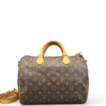 Louis Vuitton Coated Canvas Speedy Bandouliere 30