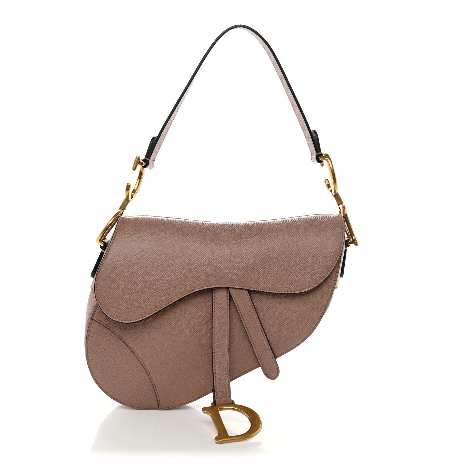 Christian Dior Grained Calfskin Saddle Bag Fard