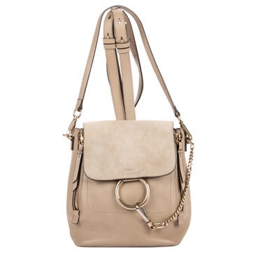 Leather Medium Faye Backpack