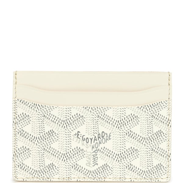 Goyard Goyardine Canvas White Saint-Sulpice Card Wallet