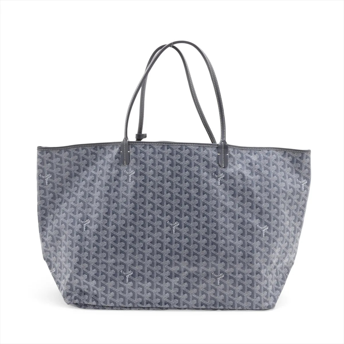 Goyard Saint Louis GM PVC & leather Tote bag Gray