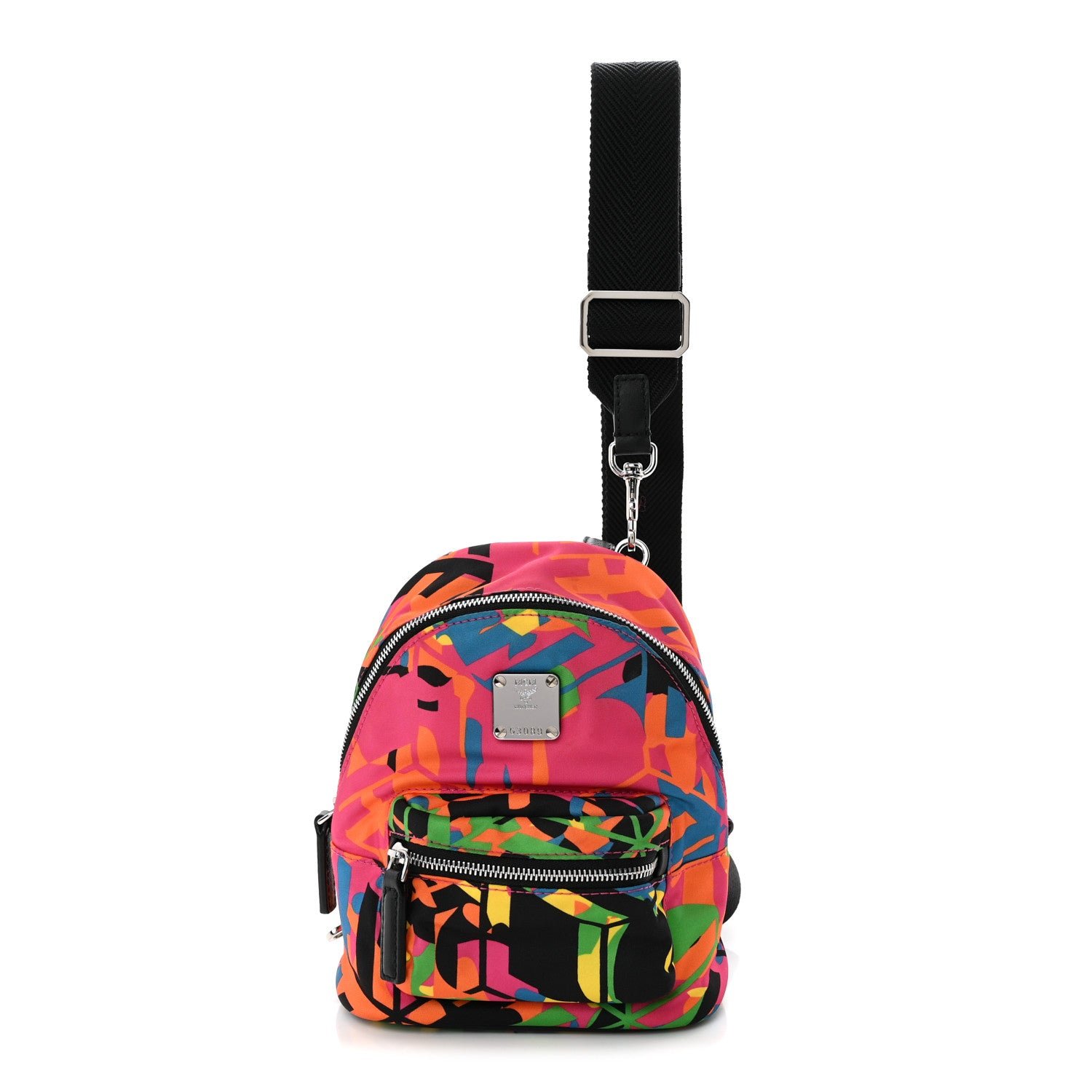 MCM Nyon Mini Stark Crossbody Backpack Multicolor