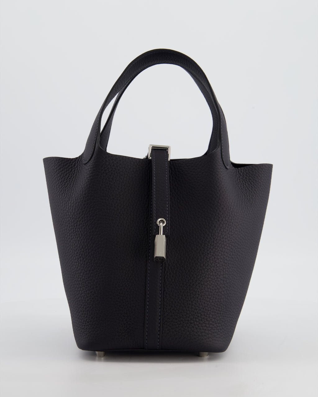 Hermes Hermès Picotin Lock 18 Bag in Caban Clemence Leather with Palladium Hardware