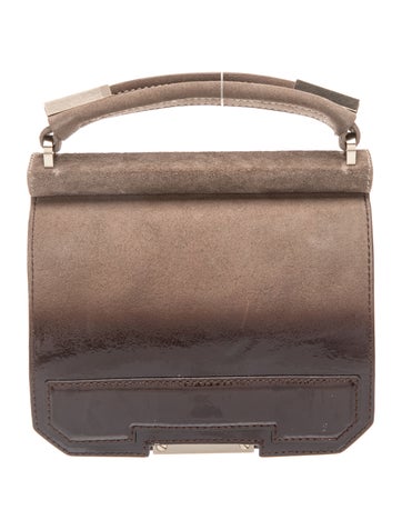 Suede Top Handle Bag