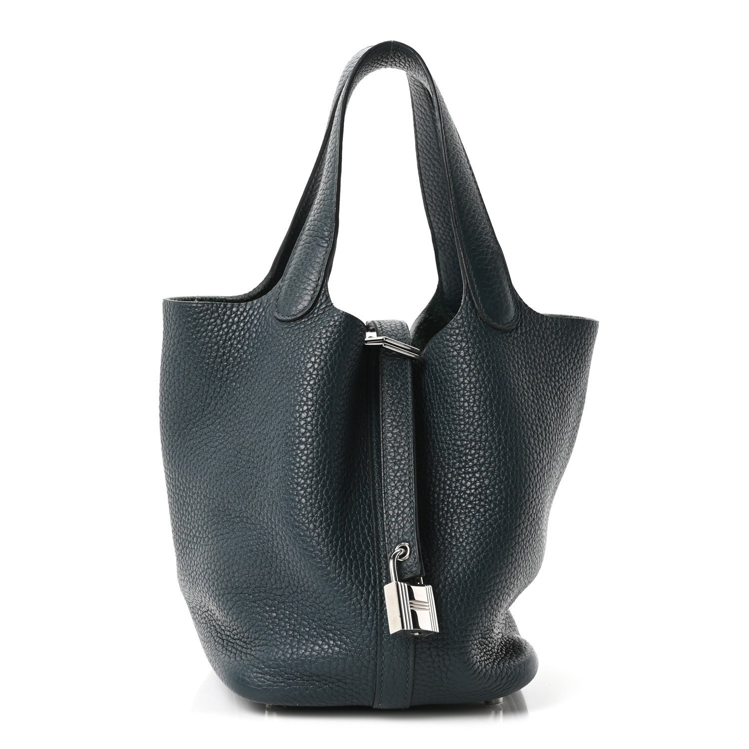Hermes Hermes Taurillon Clemence Picotin Lock 18 PM Vert Cypress
