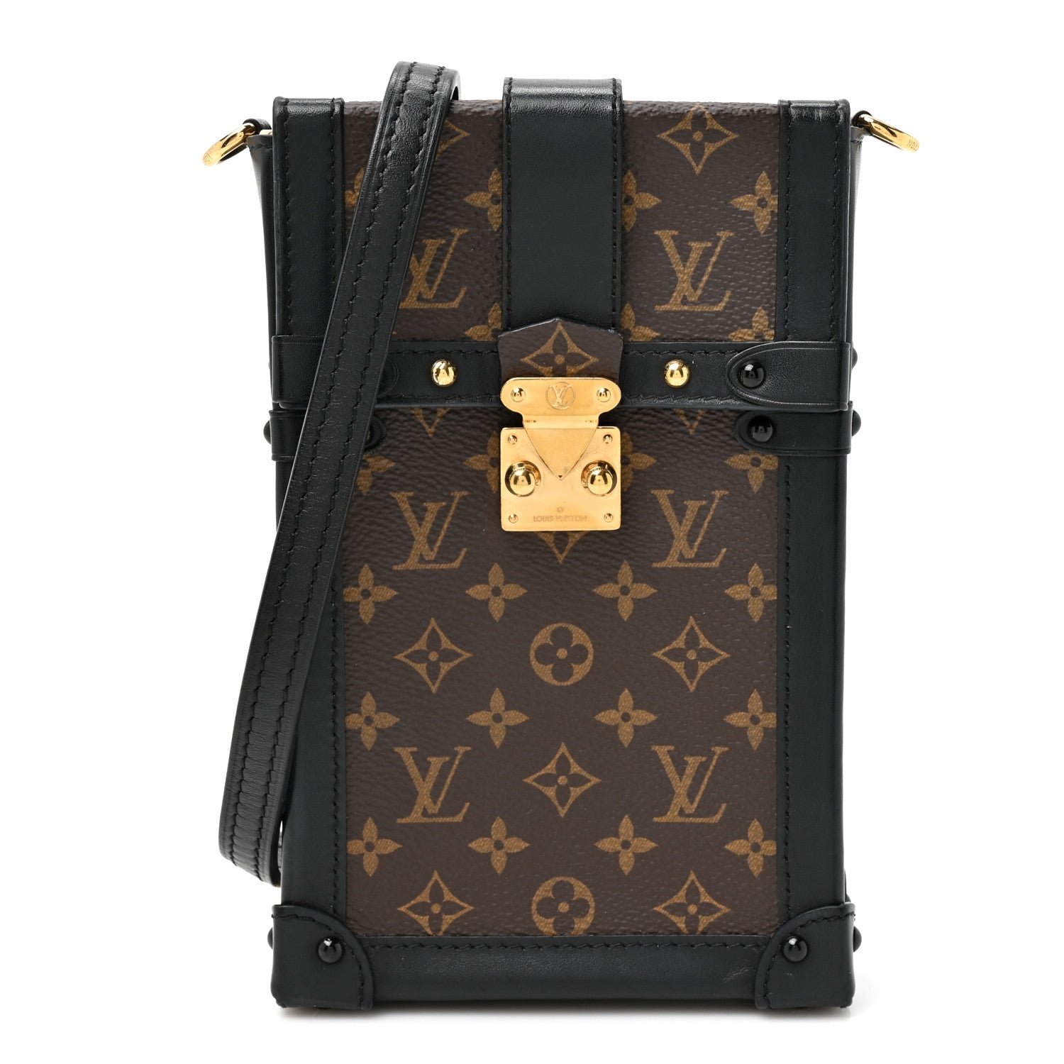 Louis Vuitton Monogram Pochette Trunk Verticale Black