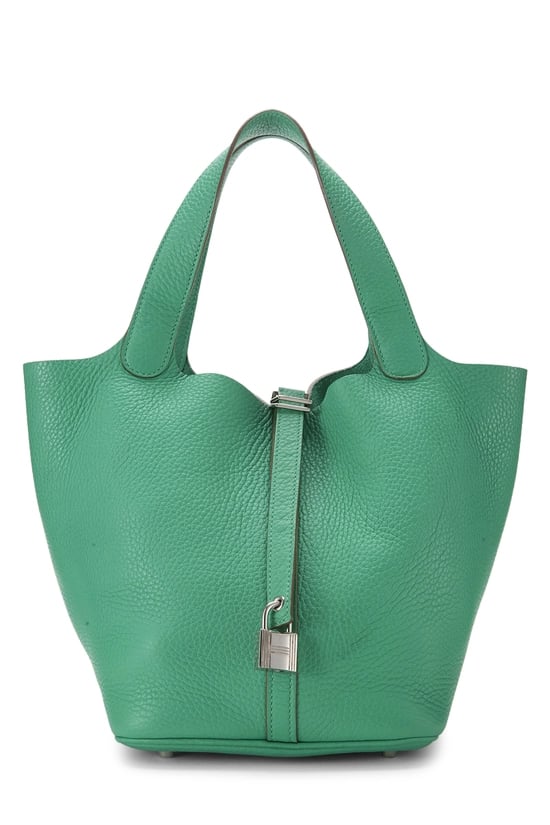 Hermes Menthe Clemence Picotin Lock 22