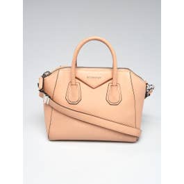 Givenchy Givenchy Beige Sugar Goatskin Leather Small Antigona Bag