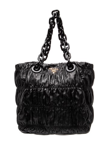 Nappa Gaufre Leather Evening Bag