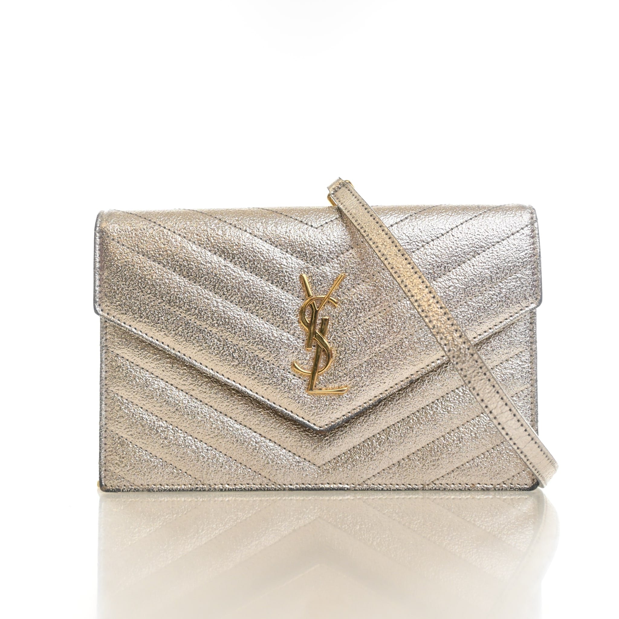 Saint Laurent Calfskin Wallet On Chain (WOC)