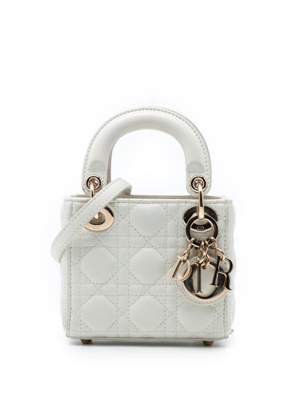 2022 Micro Lambskin Cannage Lady Dior satchel