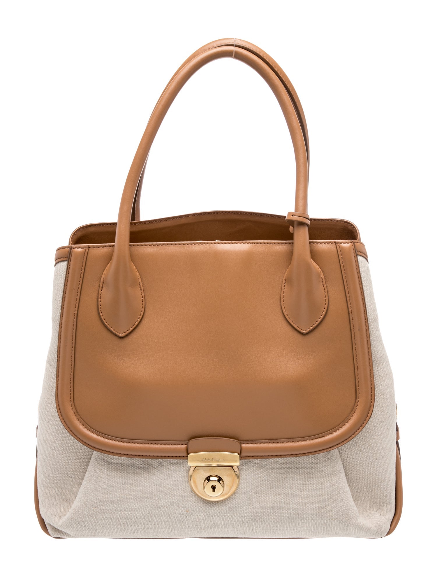 Leather Top Handle Bag