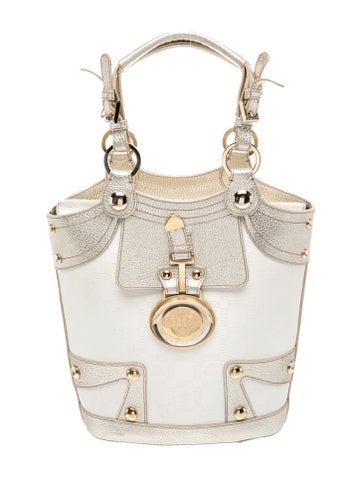 Versace Canvas Bucket Bag