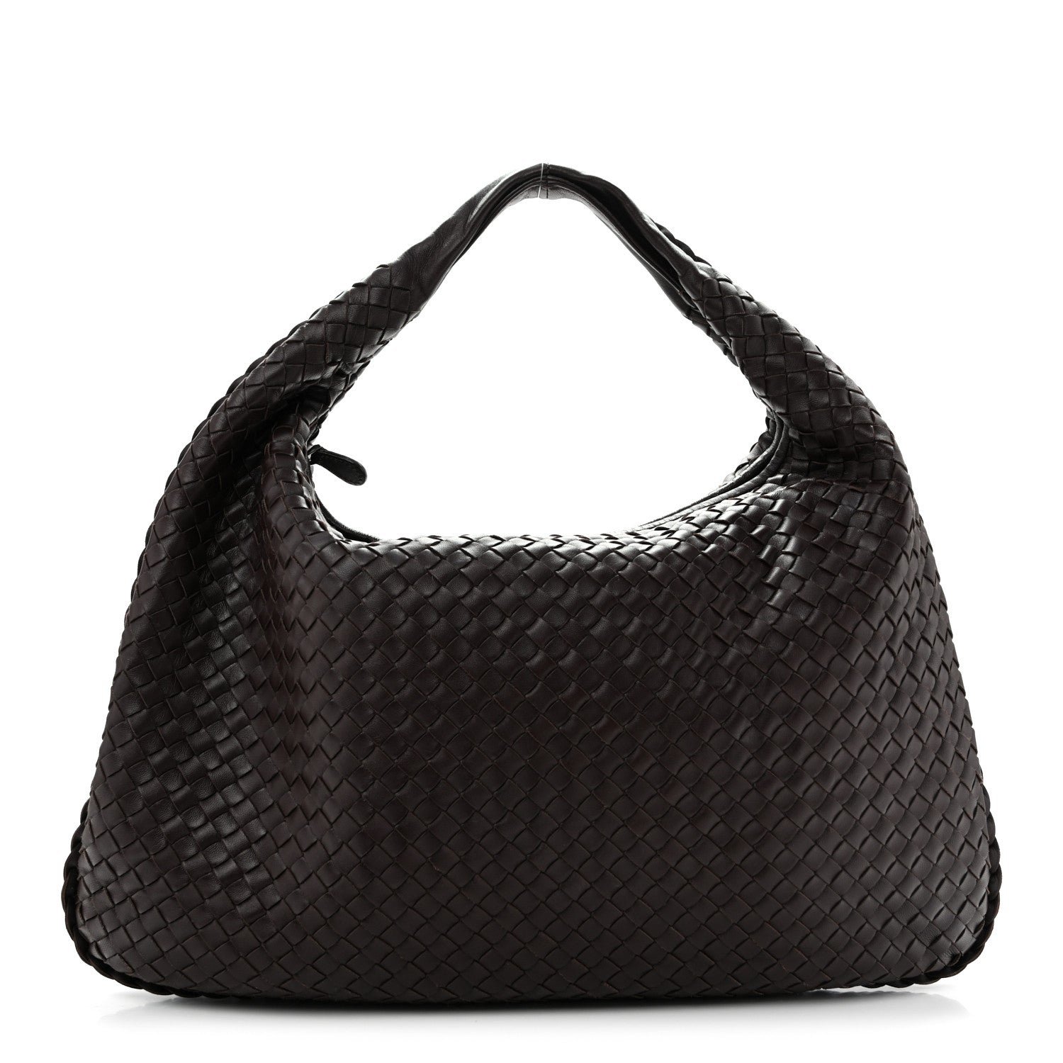Nappa Intrecciato Large Veneta Hobo Ebano