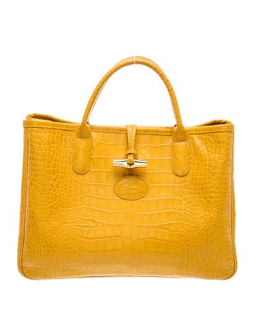 Longchamp Leather Top Handle Bag