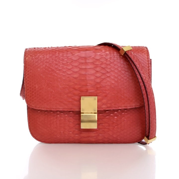 Celine Medium Python Box Bag