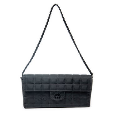 Canvas East West Chocobar Chain Flap