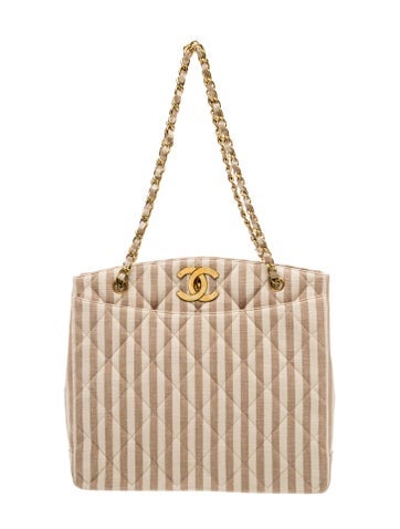 CC Striped Canvas Tote